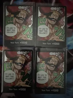 OP13 DON Card Gol D Roger Carrying on his Will One Piece, Lot Of 4 - Image 1