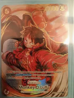 One Piece Monkey D Luffy ST01-012 Oda Signed OP05 1st Anniversary BGS 10 - Image 2