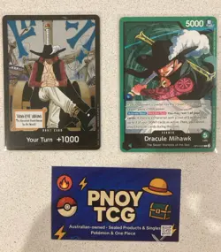 One Piece Card Dracule Mihawk DON! Card OP14 THE AZURE SEA'S SEVEN [AU Seller] - Image 1