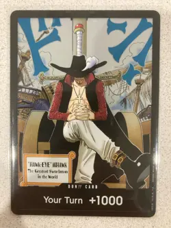 One Piece Card Dracule Mihawk DON! Card OP14 THE AZURE SEA'S SEVEN [AU Seller] - Image 2