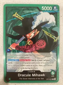 One Piece Card Dracule Mihawk DON! Card OP14 THE AZURE SEA'S SEVEN [AU Seller] - Image 3