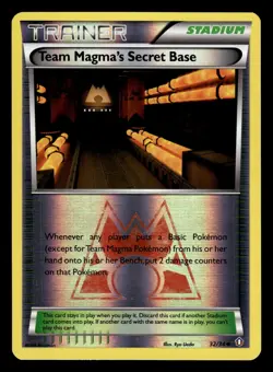 Team Magma's Secret Base 32/34 Reverse Holo Double Crisis Pokemon Card - Image 1