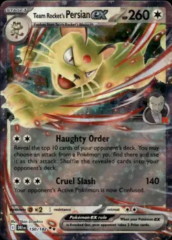 Team Rocket's Persian ex Promo SV: Scarlet & Violet Promo Cards 218 LP - Image 1