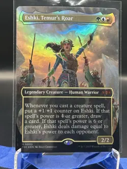 Eshki, Temur's Roar (Borderless) Commander: Tarkir: Dragonstorm Foil - Image 1