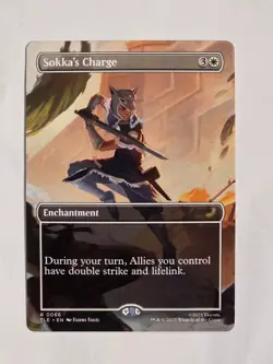 Sokka's Charge - R0066 Reg Borderless- Avatar TLE - Magic the Gathering - NM - Image 1