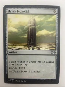 MTG Magic the Gathering Basalt Monolith (232/503) Double Masters NM - Image 1