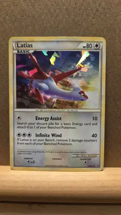 Latias Black Star Promo HGSS10 Cracked Ice Holo LP - ungraded Pokemon Card - Image 1