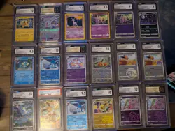 Pokemon Eeveelution Graded Slab Lot - PSA CGC AGS 18 SLAB LOT - Image 1