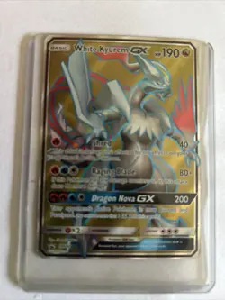 Pokemon TCG White Kyurem GX Dragon Majesty SM141 Holo Promo - Image 1