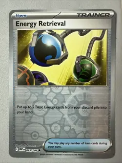 Pokemon TCG * SV White Flare * 082/086 Energy Retrieval U * REVERSE HOLO * NM - Image 1