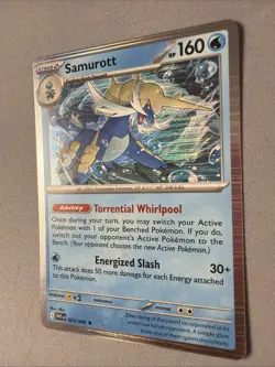 Pokemon TCG * SV White Flare * 023/086 Samurott Rare * HOLO * FRESH PK - Image 2