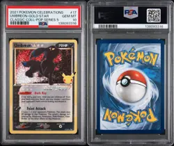 Pokemon Umbreon Gold Star Celebrations Classic Coll POP Series 5 Holo #17 PSA 10 - Image 3