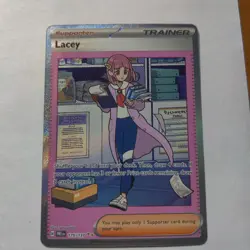Lacey 175/131 - SIR Trainer - Prismatic Evolutions - NM Pokemon TCG - Image 1