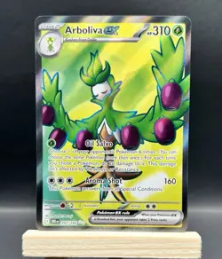 Pokemon TCG Destined Rivals Arboliva EX 207/182 Full Art Near Mint Condition - Image 1