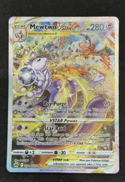 Mewtwo VStar GG44/GG70 Crown Zenith Galarian Gallery Holo 🔥 Pokemon - Image 1