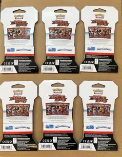 Pokemon Destined Rivals Sleeved Booster Pack LOT of 6 Sealed Packs - Image 2