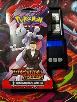 Heavy 32.83g Pokemon TCG Destined Rivals Sleeved Booster Pack - Image 1