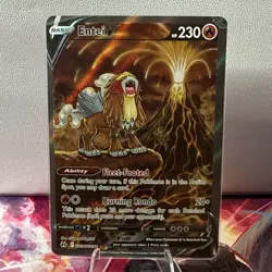 Full Art - Entei V Pokemon Sword & Shield Crown Zenith Galarian Gallery #GG36 - Image 1