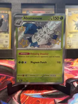 Abomasnow 101/091 NM/M SV Paldean Fates PAF EN Shiny Pokemon TCG - Image 1