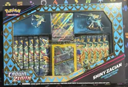 Pokemon TCG Crown Zenith Shiny Zacian Premium Figure Collection Box 2023 - Image 1