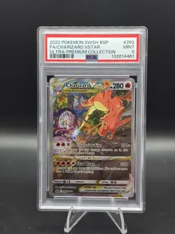 Pokemon Charizard VSTAR Ultra-Premium Coll. Full Alt Art Promo SWSH262 PSA 9 - Image 1