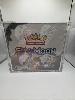 Pokemon TCG Sun & Moon Burning Shadows Booster Box w Acrylic Case - Image 1