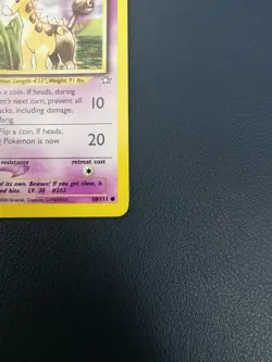 Pokemon Card Girafarig 58/111 Neo Genesis Common WOTC - Image 5