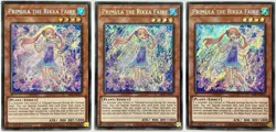 3 x SESL-EN015 Primula The Rikka Fairy - Secret Rare 1st Ed Near Mint YuGiOh - Image 1