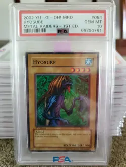 2002 YU-GI-OH! METAL RAIDERS MRD-054 Hyosube- 1st Edition - PSA 10 - Image 1