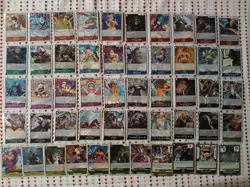 One Piece TCG Japanese Lot ×51 All Foils (No Duplicates) - Image 1