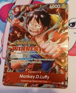 Monkey D. Luffy - ST01-012 Treasure Cruise Winner English One Piece Card - Image 1