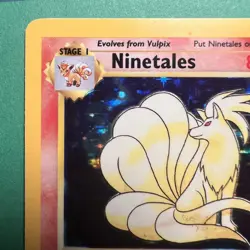 Pokemon TCG Ninetales 12/102 Base Set Holo Unlimited Rare Card NM - Image 2