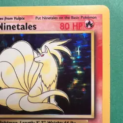 Pokemon TCG Ninetales 12/102 Base Set Holo Unlimited Rare Card NM - Image 3