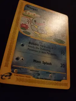 Wooper 117/147 Pokemon Trading Card Game eCard Aquapolis Near Mint TCG NM - Image 3