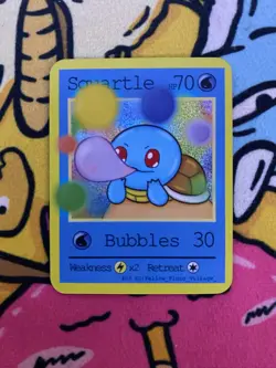 Pluto Coco Mini Card - Squartle (Squirtle) #5 - Drawn by Yellow_Pluto_Village_ - Image 1