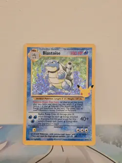 Pokemon TCG Blastoise Holo Card 2/102 Celebrations Classic Collection - Image 1