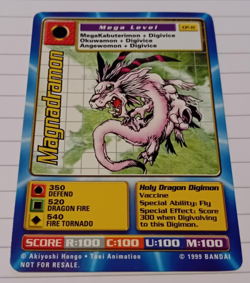 Magnadramon Bo-17 Vintage 1999 Bandai Digimon Card Mint Condition - Image 1