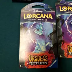 New Sealed Disney Lorcana Trading Card Game Starter Deck & 3 Add To Packs - Image 2