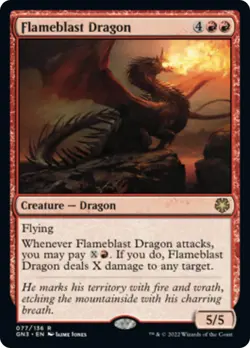 MTG Flameblast Dragon [Game Night: Free-for-All] Near Mint Magic - Image 1