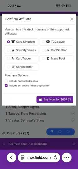 Atraxa, Praetors Voice Toxic Infect Custom Commander Deck Magic MTG EDH w/ Case - Image 3