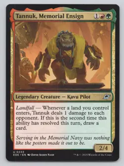 Tannuk, Memorial Ensign Normal U Edge of Eternities 233 NM - Image 1