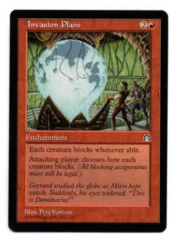 MTG Invasion Plans X1 Stronghold edition rare - Image 1