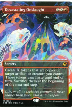 Devastating Onslaught Borderless Foil NM 0308 - Image 1
