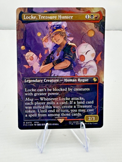 Locke, Treasure Hunter (Borderless) (Chocobo Track Foil) Commander: Final... - Image 1