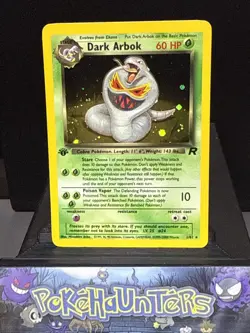 Pokemon Card Dark Arbok 2/82 Holo 1st Edition Team Rocket Near Mint - Image 1