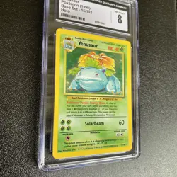 CGC 8 Venusaur 1999 Base Set 15/102 Holo Pokemon Card - Image 3