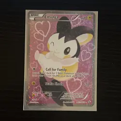 Pokemon Emolga RC23/RC25 Full Art Ultra Rare Holo Legendary Treasures - Image 1