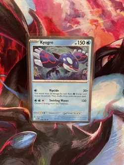 🌀SWIRL🌀 Kyogre 034/132 Cosmos Holo Knock Out Collection Box Promo Pokemon - Image 1