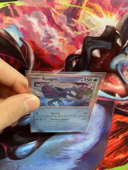 🌀SWIRL🌀 Kyogre 034/132 Cosmos Holo Knock Out Collection Box Promo Pokemon - Image 3