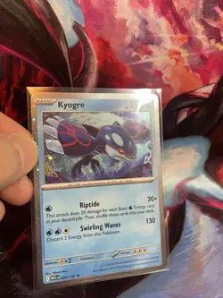 🌀SWIRL🌀 Kyogre 034/132 Cosmos Holo Knock Out Collection Box Promo Pokemon - Image 4